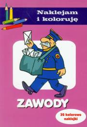 Okładka książki Naklejam i koloruję - Zawody