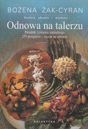 Odnowa na talerzu. Autor: Bożena Żak-Cyran. Dadada.pl Okładka książki Odnowa na talerzu