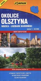 Okładka książki Okolice Olsztyna skala 1:50000