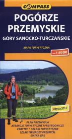 Okładka książki Pogórze Przemyskie Góry Sanocko-Turczańskie mapa turystyczna