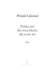 Okładka książki Polska jest dla wszystkich dla mnie też
