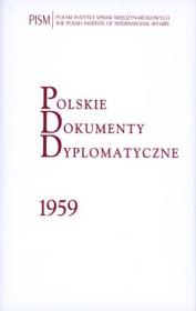 Polskie Dokumenty Dyplomatyczne 1959. Autor: praca zbiorowa. Dadada.pl Okładka książki Polskie Dokumenty Dyplomatyczne 1959