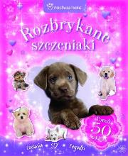 Okładka książki Rozbrykane szczeniaki. Zadania ,gry,zagadki (z naklejkami)