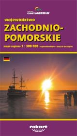 Opakowanie Województwo zachodniopomorskie mapa regionu 1:300 000