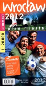 Okładka książki Wrocław 2012. Plan miasta w skali 1:20 000