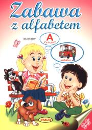 Zabawa z alfabetem. Autor: Kaliska Zofia, Ernest Błędowski. Dadada.pl Okładka książki Zabawa z alfabetem
