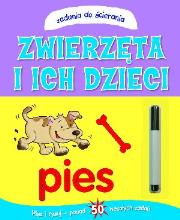 Okładka książki Zadania do ścierania. Zwierzęta i ich dzieci