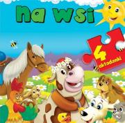 4 układanki - Na wsi. Autor: Wiśniewska Anna. Dadada.pl Okładka książki 4 układanki - Na wsi