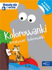 Bawię się i uczę. Czterolatek Kolorowanki. Autor: Opracowanie zbiorowe. Dadada.pl Okładka książki Bawię się i uczę. Czterolatek Kolorowanki
