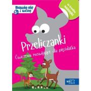 Bawię się i uczę. Pięciolatek Przeliczanki ćw. roz. Autor: Opracowanie zbiorowe. Dadada.pl Okładka książki Bawię się i uczę. Pięciolatek Przeliczanki ćw. roz