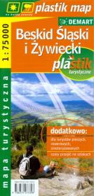 Okładka książki Beskid Śląski i Żywiecki - mapa laminowana