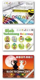 Opakowanie Blok techniczny kolorowy A4/10K (20szt) LUCRUM