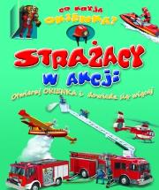 Okładka książki Co kryją okienka? Strażacy w akcji