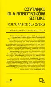 Czytanki dla robotników sztuki. Autor: Katarzyna Chmielewska (red.), Kuba Szreder. Dadada.pl Okładka książki Czytanki dla robotników sztuki