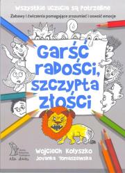 Garść radości, szczypta złości. Autor: Wojciech Kołyszko, Jovanka Tomaszewska. Dadada.pl Okładka książki Garść radości, szczypta złości