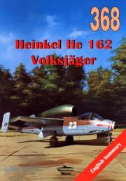 Heinkel He 162 Volksjager 368. Autor: Janusz Ledwoch. Dadada.pl Okładka książki Heinkel He 162 Volksjager 368