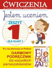 Jestem uczniem. Zeszyt 1 dla klasy 1. Ćwiczenia. Autor: Anna Wiśniewska (red.). Dadada.pl Okładka książki Jestem uczniem. Zeszyt 1 dla klasy 1. Ćwiczenia