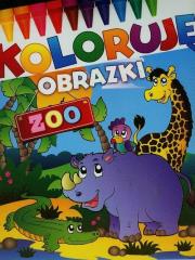 Koloruję obrazki. ZOO. Autor: praca zbiorowa. Dadada.pl Okładka książki Koloruję obrazki. ZOO