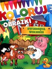 Koloruję obrazki. Zwierzęta wiejskie. Autor: praca zbiorowa. Dadada.pl Okładka książki Koloruję obrazki. Zwierzęta wiejskie