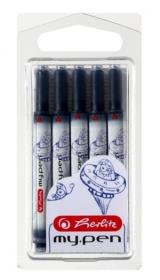 Opakowanie Naboje atramentowe my.pen niebieskie 5 szt.