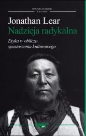 Nadzieja radykalna. Autor: Jonathan Lear. Dadada.pl Okładka książki Nadzieja radykalna