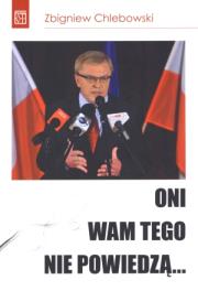 Okładka książki Oni wam tego nie powiedzą...
