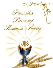 Okładka książki Pamiątka Pierwszej Komunii Świętej z kłosami