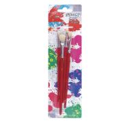 Pędzelki płaskie 4 sztuki. Wydawca: Easy Stationery. Dadada.pl Opakowanie Pędzelki płaskie 4 sztuki