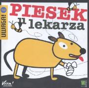 Piesek u lekarza. Autor: Uta Dorczyk. Dadada.pl Okładka książki Piesek u lekarza