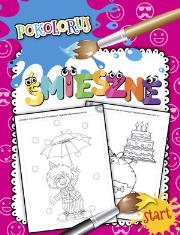 Okładka książki Pokoloruj . Śmieszne obrazki