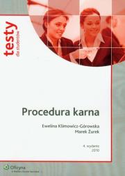 Okładka książki Procedura karna