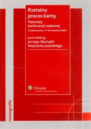 Okładka książki Rzetelny proces karny