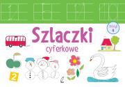 Szlaczki cyferkowe zeszyt 4. Autor: Opracowanie zbiorowe. Dadada.pl Okładka książki Szlaczki cyferkowe zeszyt 4
