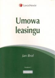 Umowa leasingu. Autor: Brol Jan. Dadada.pl Okładka książki Umowa leasingu