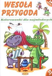 Okładka książki Wesoła przygoda. Kolorowanki dla najmłodsz. PASJA
