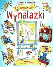 Wynalazki. Książka z okienkami. Autor: Alex Frith. Dadada.pl Okładka książki Wynalazki. Książka z okienkami