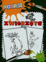 Okładka książki Zwierzęta. Pokoloruj