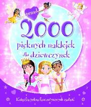 Okładka książki 2000 pięknych naklejek dla dziewczynek