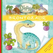 Dinusie. Brontozaur. Autor: praca zbiorowa. Dadada.pl Okładka książki Dinusie. Brontozaur