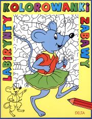 Okładka książki Labirynty kolorowanki zabawy - mysz DELTA