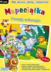 Mapeciątka poznają zwierzęta. Autor: L.K.AVALON. Dadada.pl Okładka książki Mapeciątka poznają zwierzęta