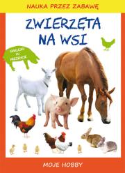 Nauka przez zabawę - Zwierzęta na wsi. Autor: Mroczkowska Tina. Dadada.pl Okładka książki Nauka przez zabawę - Zwierzęta na wsi