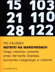 Okładka książki Notatki na marginesach Księgi niepokoju spisanej..