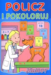 Okładka książki Policz i pokoloruj - Zawody