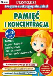 Progres: Pamięć i Koncentracja 6-13 lat. Wydawca: L.K. Avalon. Dadada.pl Opakowanie Progres: Pamięć i Koncentracja 6-13 lat