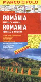 Okładka książki Rumunia Mołdawia mapa samochodowa 1:800 000 Marco Polo