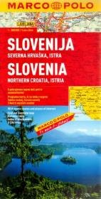 Słowenia północna Chorwacja Istria 1:300 000 w. niemiecka mapa Marco Polo. Autor: praca zbiorowa. Dadada.pl Okładka książki Słowenia północna Chorwacja Istria 1:300 000 w. niemiecka mapa Marco Polo