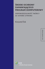 Okładka książki Środki ochrony zamawiającego program komputerowy