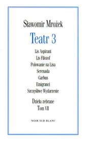 Teatr 3. Autor: Mrożek Sławomir. Dadada.pl Okładka książki Teatr 3