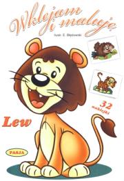 Okładka książki Wklejam i maluję - Lew